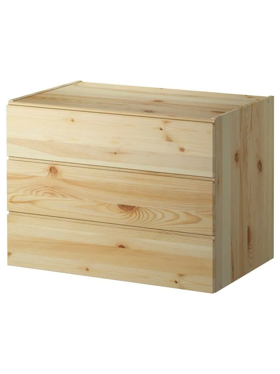 Комод 3 ящика без ручек(IKEA) 800х500х570мм