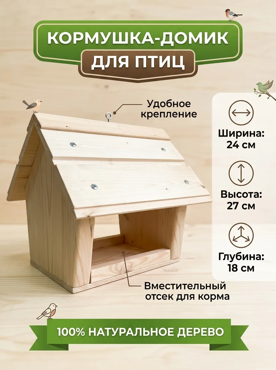 Кормушка для птиц «Домик»