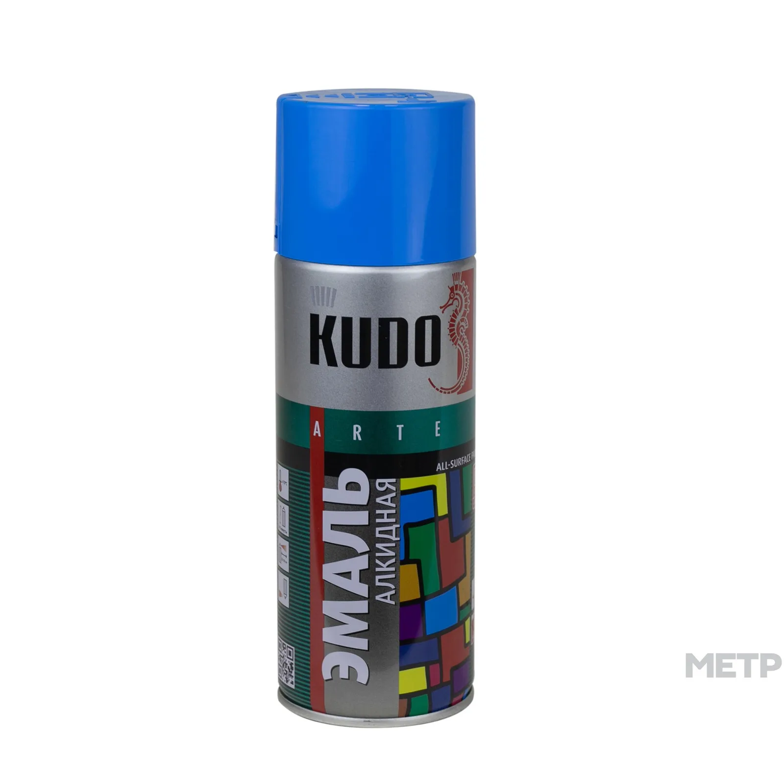 Краска аэрозоль Голубая 520мл KUDO