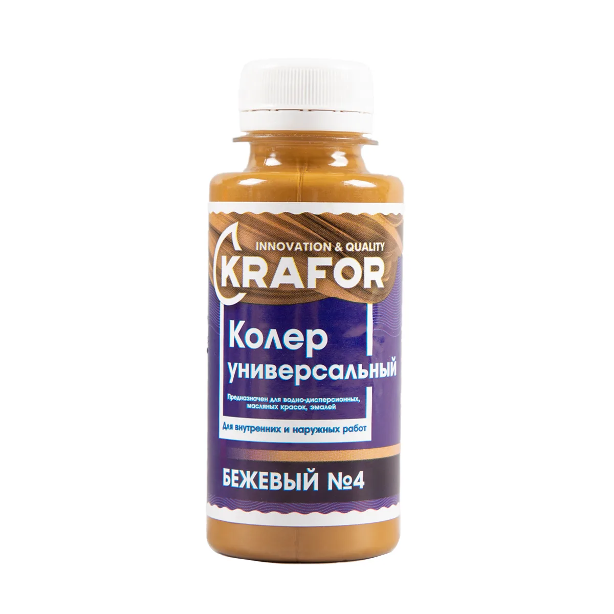 Колер универсальный №4 бежевый 100мл "Krafor"