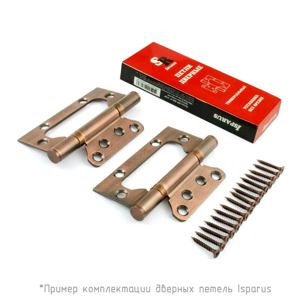 Петля универс. накладная (без врезки) хром "ISPARUS" 2шт