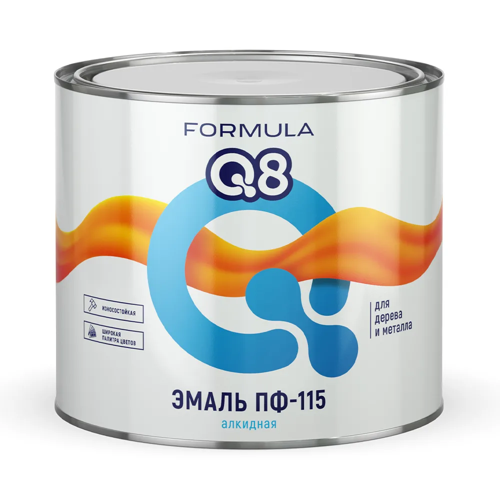 Эмаль ПФ-115 красная 1,9кг "Formula Q8"