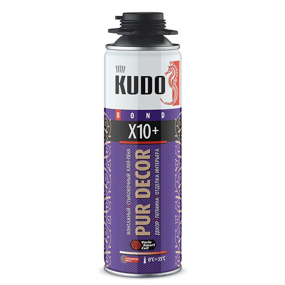 Клей-Пена KUDO SUPERBLITZ HT 1000мл/900гр универс.